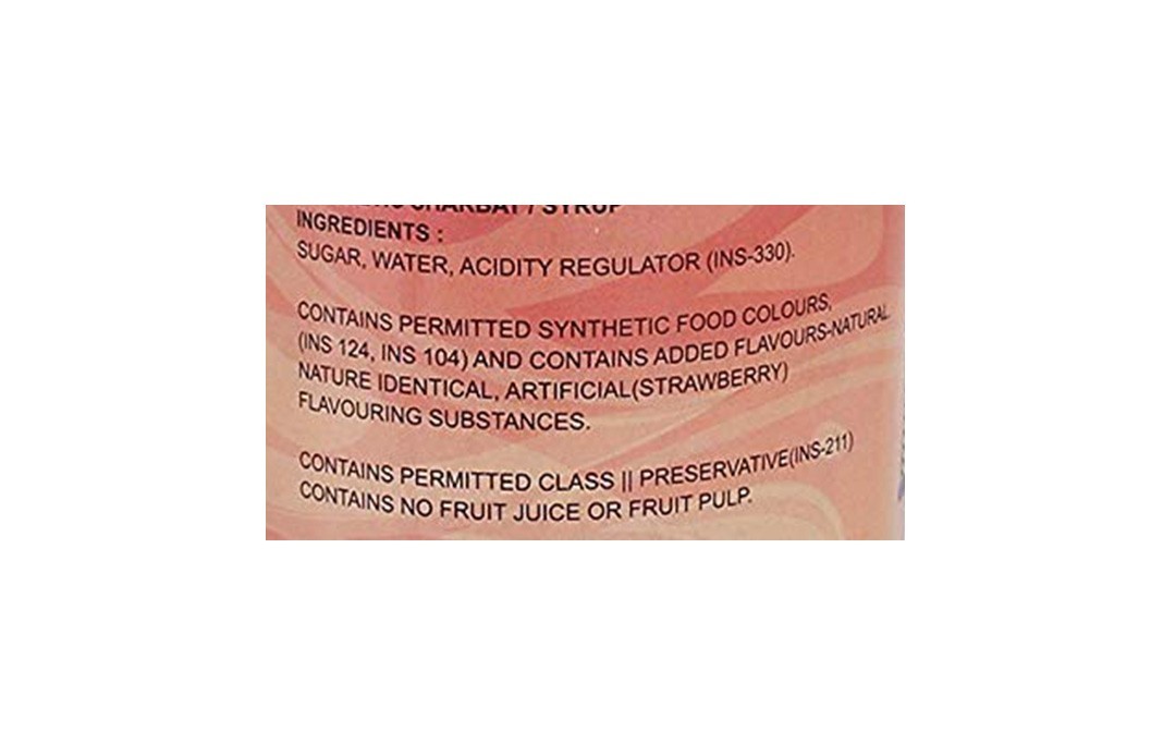 Raj Mandir Strawberry Syrup    Plastic Bottle  750 millilitre